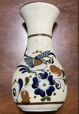 TONALA MEXICAN HAND PAINTED VASE