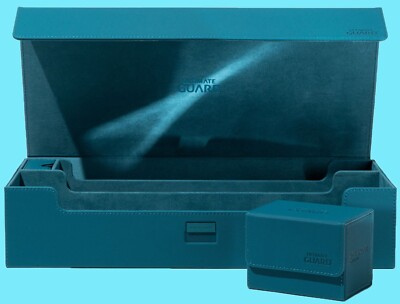 ULTIMATE GUARD SUPERHIVE PETROL MONOCOLOR XENOSKIN 550+ CASE Card Storage Box