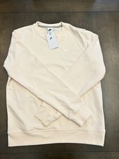 Nike Sportswear Club French Terry Crew Sweatshirt 637902-838 Mens Guava Ice