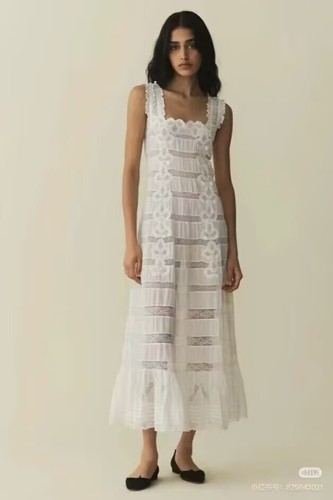 Abito donna 2025 nuovo DOEN moda pesante industria ricamato Xs S M L - Foto 1 di 18