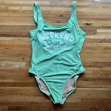 Edie Parker® X J.Crew Weekend Special one-piece swimsuit A0957 Green 12