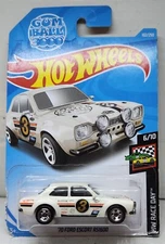 Hot Wheels 1970 Ford Escort RS1600 GUM BALL 3000  HW Race Day BAD CARD/SEE PIX