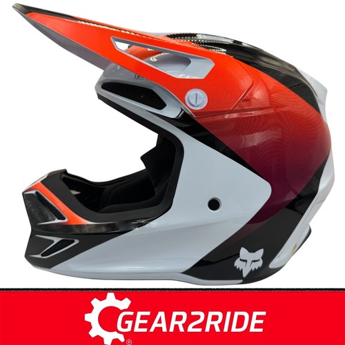 Casco Fox BOYS V3 MX - Fox YOUTH MIPS V3 Streak bianco casco motocross Youth-M - Foto 5 di 7