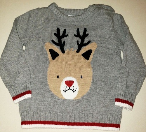 baby boys JOE FRESH gray knit CHRISTMAS 