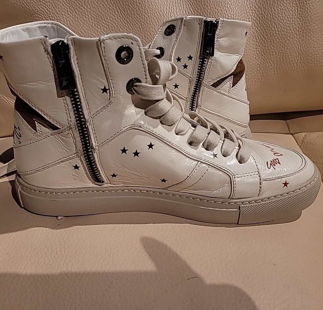 Zadig & Voltaire ZV1747 High Top Flash Crush Leather Zadig & Voltaire ZV1747 High Top Flash Crush Leather