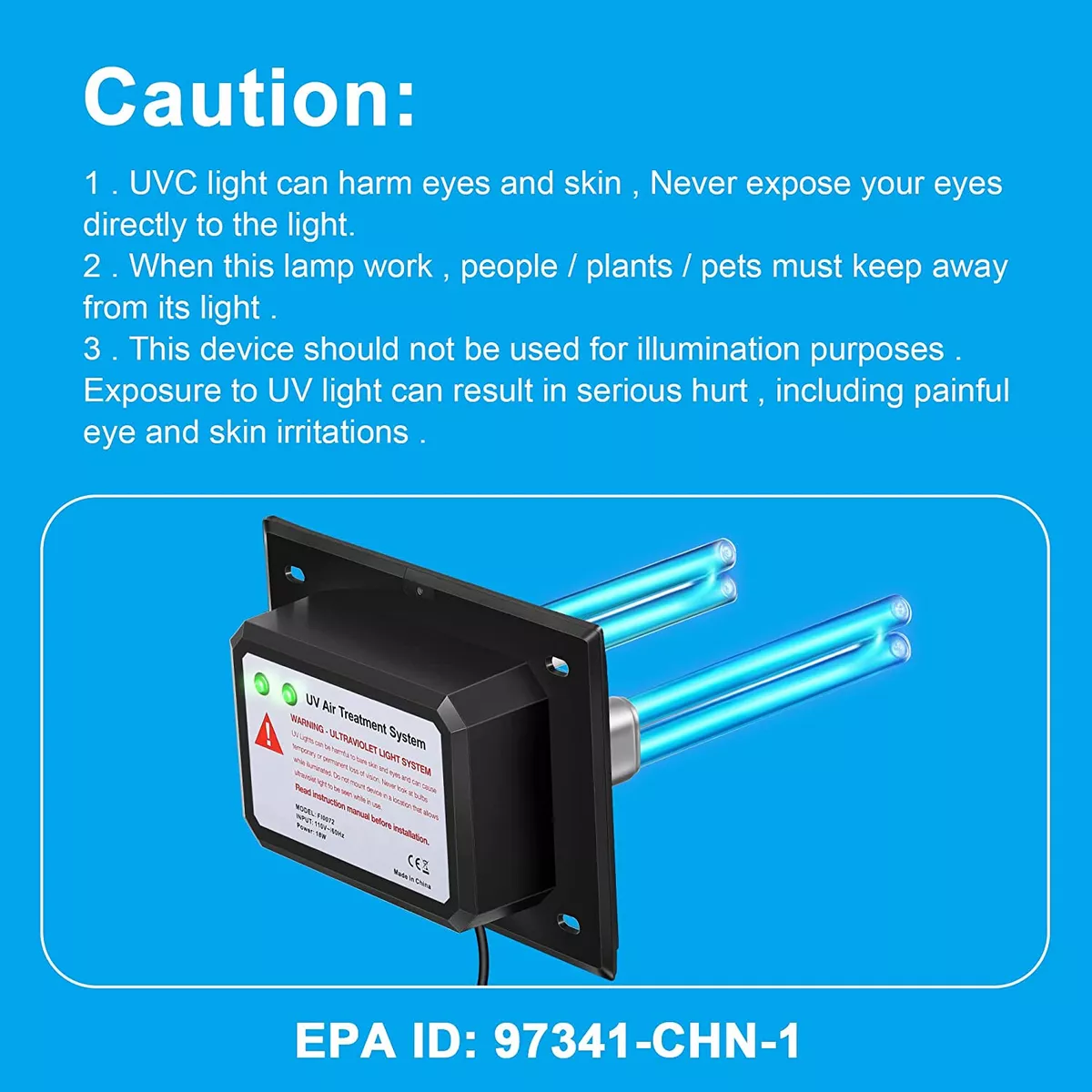 Air purifier whole house uv light in duct for hvac ac duct germicidal filter deals