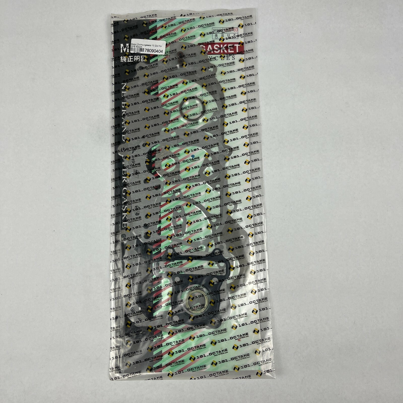 101 Octane Gasket Set Complete 10"" Qmb139 BT36001 GY6 50 #2751