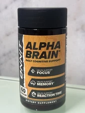 ONNIT Alpha Brain Daily Cognitive Support 60 Capsules Dietary Supplement NEW