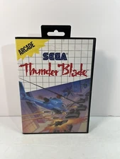Thunder Blade SMS CIB Sega Master System Complete Manual Hangtab Game Poster