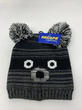 ESCAPE by POLAR EXTREME: Kids Pom Pom Bear Beanie (NEW)