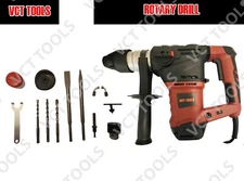 VCT 1.5" SDS Plus Electric Rotary Hammer Drill Demolition Speed W/Case 14A 1500W