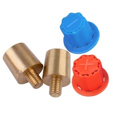 Pair Battery Pole Adapter Terminal Connector Fittings M8 Thread Post Adapter B9