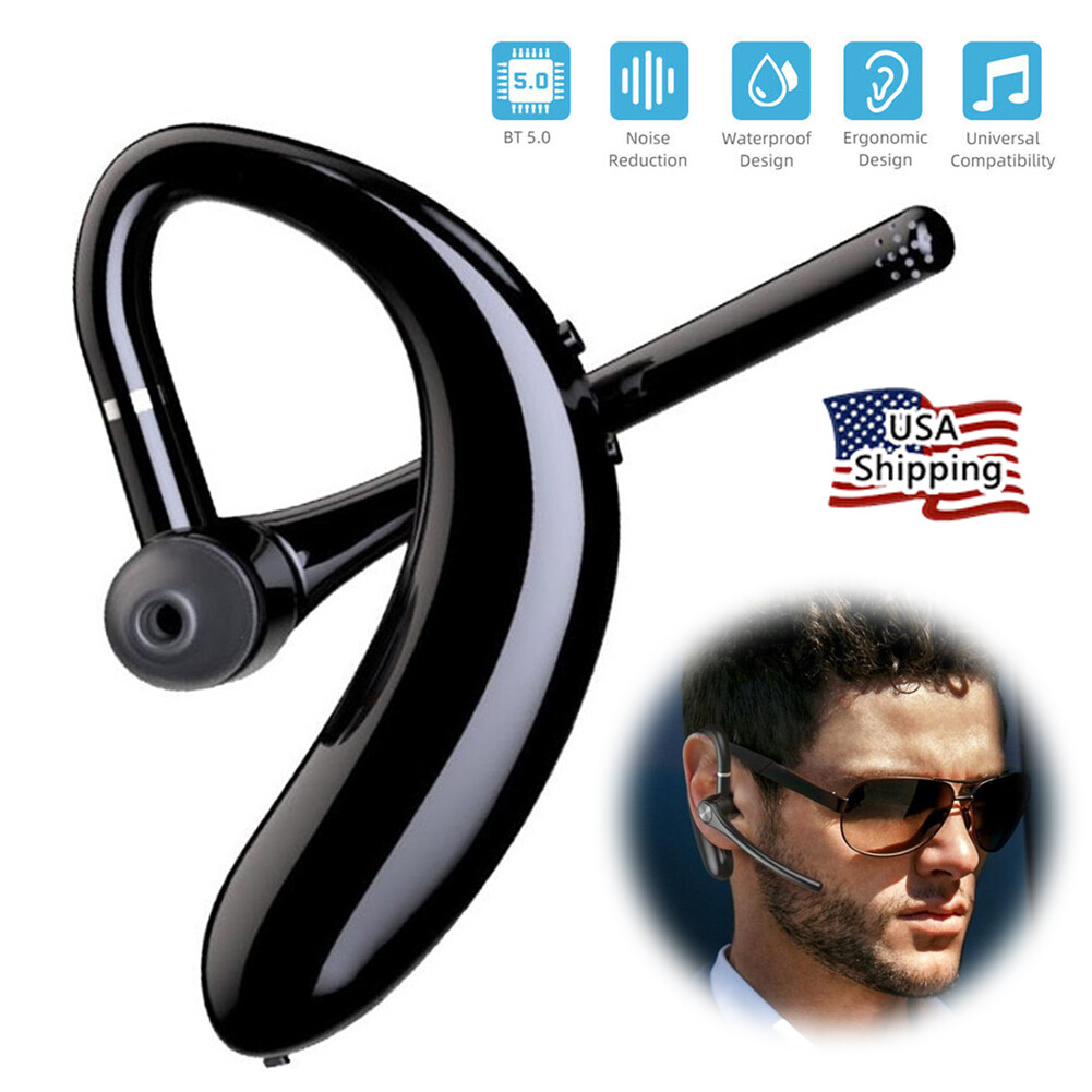 Wireless Headset Bluetooth V5.0 Earphone Noise Cancelling Voice for Cellphone PC