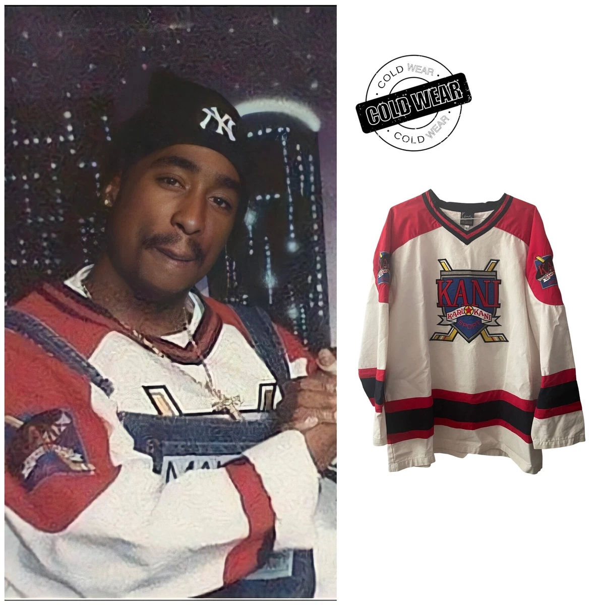 Rappers wearing hockey jerseys