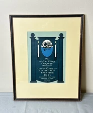 Original Lithographed Poster by Will Bradley Ault and Wilborg - Framed