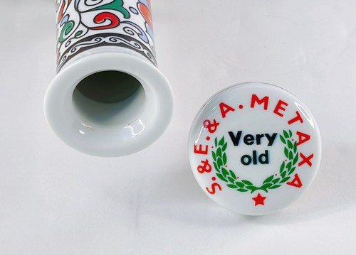 METAXA Vintage Empty Bottle Hand Made Porcelain Liquor Grande Fine Greece - 第 6/12 張圖片