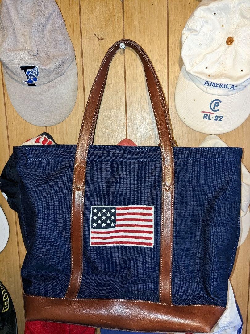 バッグ Polo Ralph Lauren \"POLO BEAR\" Tote Bag Canvas Polo Bear Tote Bag