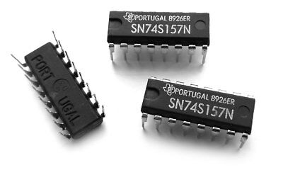 5x MM74C157N NSC Quad 2-Input Multiplexers IC