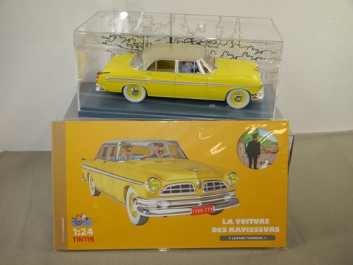 TIM & STRUPPI Tintin Voiture Modèle Jaune Chrysler 29939 Moulinsart 1/24