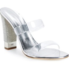 Giuseppe Zanotti Jelly Crystal Block Heel Sandal Size 5