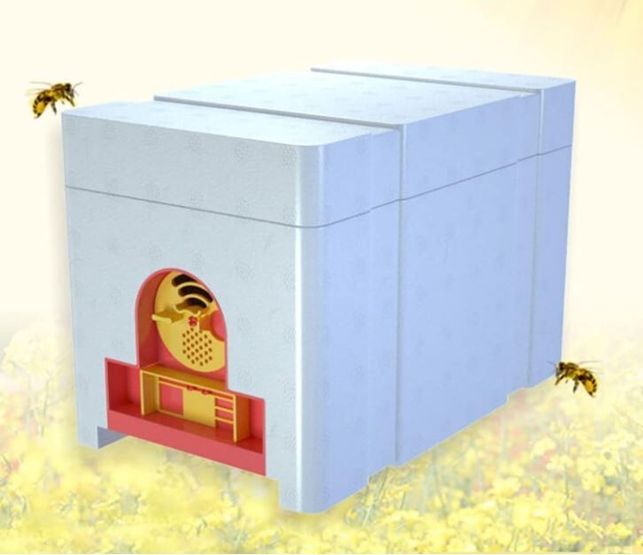 Deluxe Mini Mating nuc Box Queen Bee Rearing Plastic Styrene Foam