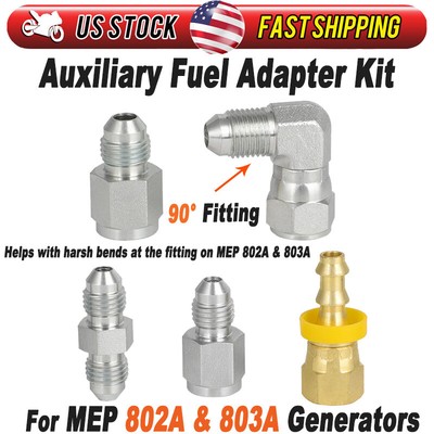 5pcs/Set For MEP 802A & 803A Generators Auxiliary Fuel Adapter Extended Run Kit