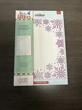 Gnomes Natures garden gnome snow Scene Embossing Folder New