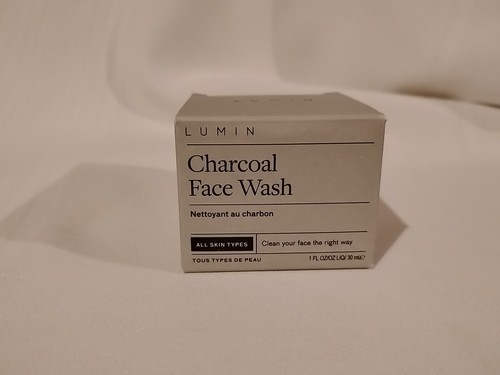LUMIN CHARCOAL FACE WASH CLEANSER Men's Skin Care 1 oz NIB 12/24