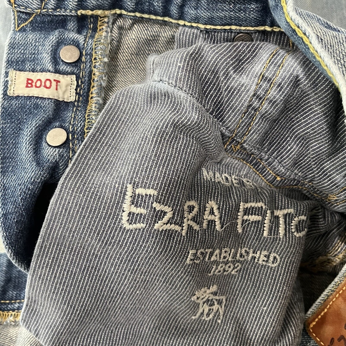 Vintage Ezra Fitch Jeans Mens 32x29 Blue Bootcut Denim Vintage Ezra Fitch Jeans Mens 32x29 Blue Bootcut Denim