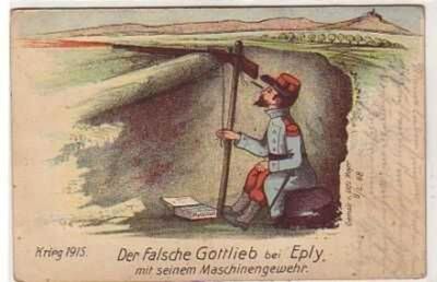 38293 Field Post Postcard The False Gottlieb near Ebly 1915
