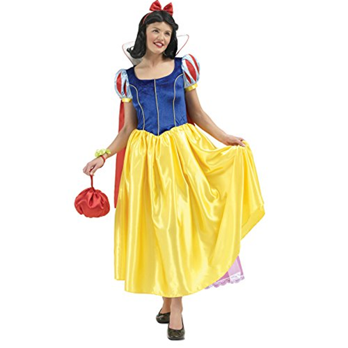 BIANCANEVE COSTUME CARNEVALE ADULTO CON PARRUCCA E MANTELLINA RUBIES | eBay