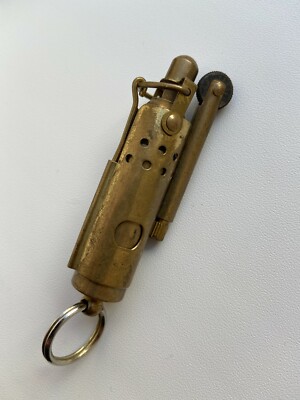 Vintage RARE BEAUTIFUL cigarette Lighter benzine Military Art Soviet Russia  ww2