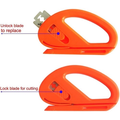 4PC Safety Snitty Cutter Vinyl Graphic Car Wrap Cutting Tool Carbon Fiber Cut+8B - Picture 2 of 7