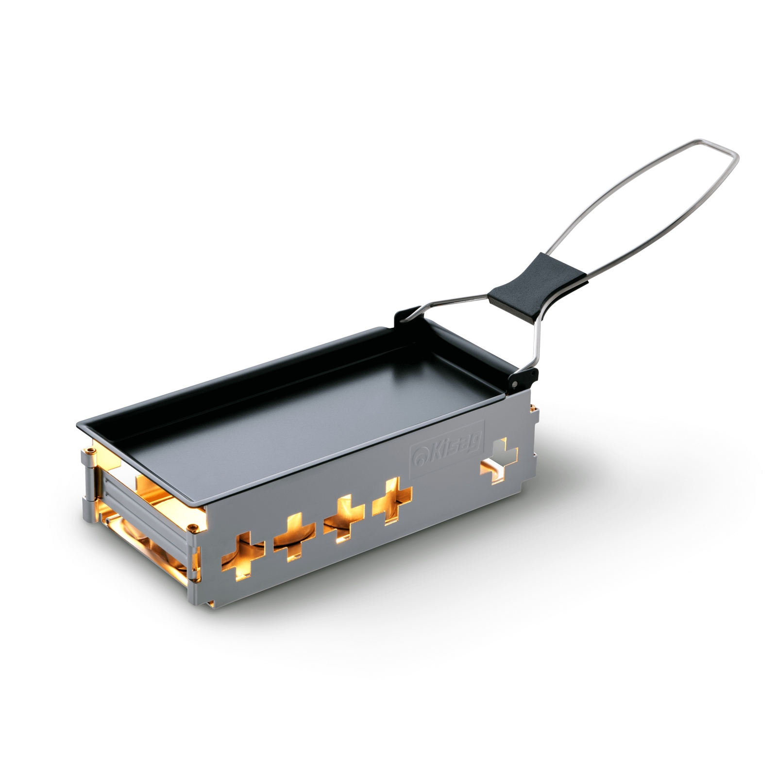 Kisag Raclette "Candle Light" Tischgrill klappbar inkl. 4 Kerzen