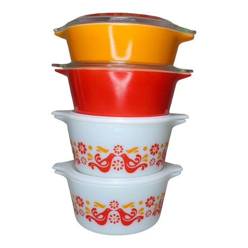 Pyrex Friendship 8 Piece Bake Serve Store Casserole 2-473 1-472 1-471 4-Lids - Picture 17 of 17