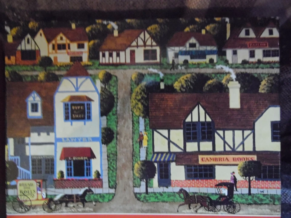 "Main Street Cambria" by Heronim 1000 pc. Excellent Condition American Folk Art - Image 2 of 4