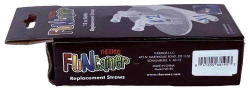 Thermos Funtainer Replacement Straw 1pk - F401 Clear -Open Box Partially Used - Picture 2 of 5