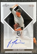 2016 Leaf Perfect Game Baseball AUTO BLACK / 50 JAMES MARINAN #BA-291 MINT