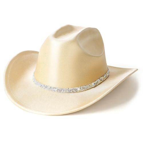 Glitter Cowboy Hat for Women and Men Party Disco Cowgirl Hat  display picture 1