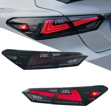 LED Black Tail Lights for Toyota Camry 2018-2...
