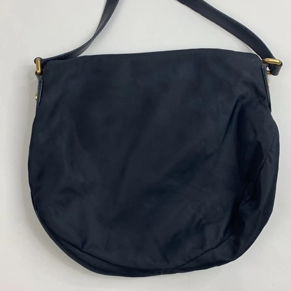 Bolso Bandolera Marc Jacobs Preppy Natasha Nylon Hombro Azul Marino Dorado Bolsillo Identificación Foto 2 de 4