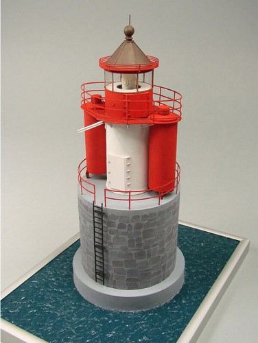 Kartonmodell Leuchtturm Vierendehlgrund Lasercut-Modell 1:72 Shipyard - Bild 2 von 7