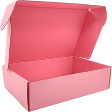 Pink Shipping Boxes for Small Business Pack of 20-12x9x4 inches Cardboard Cor...