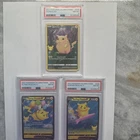 2021 Pokemon Celebrations #005 Pikachu + #006 Flying and #008 Surfing ALL PSA 8