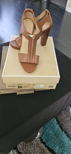 Michael Kors Brown Leather Sandals