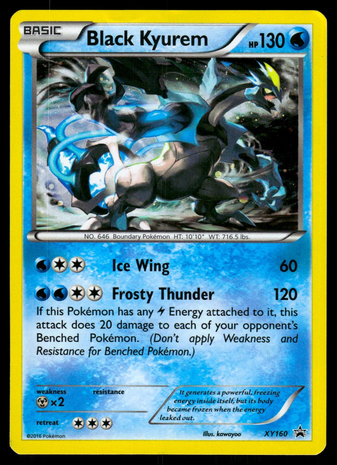 Black Kyurem XY160 Promo XY Promo Pokemon Holo HP