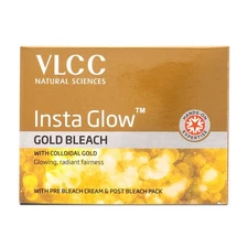 VLCC Insta Glow Gold Bleach, Glowing, Radiant Fairness 30 g