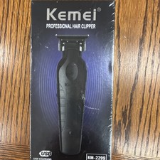 Kemei KM-2299 kabellose wiederaufladbare T-Klinge Haarschneidemaschine schwarz USB