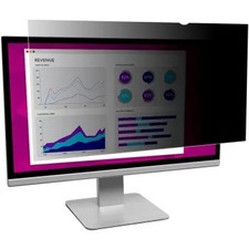 3M HC230W9B 23 Widescreen LCD Monitor Privacy Filter - Black Glossy