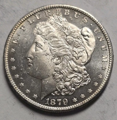 1879-S Morgan Silver Dollar Choice BU PL Surface!